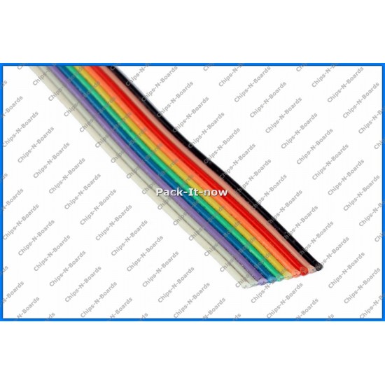 Flat Ribbon Cable Rainbow Wire-10 Core