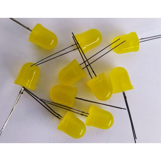 Yellow LED -10mm Round Shape Diffused