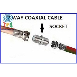 2 Way Coaxial Cable Socket