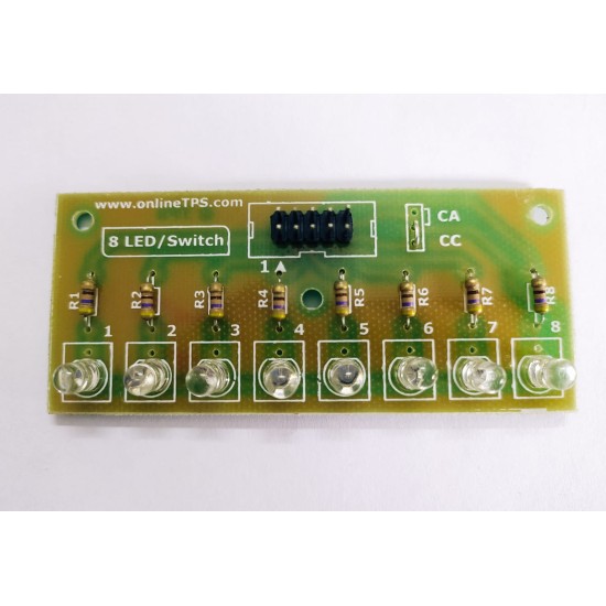 8x LED Array Module - Common Anode Configuration for High-Brightness Display