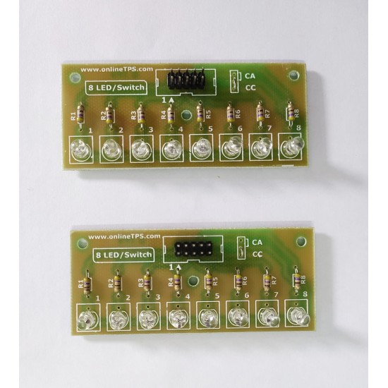 8x LED Array Module - Common Anode Configuration for High-Brightness Display