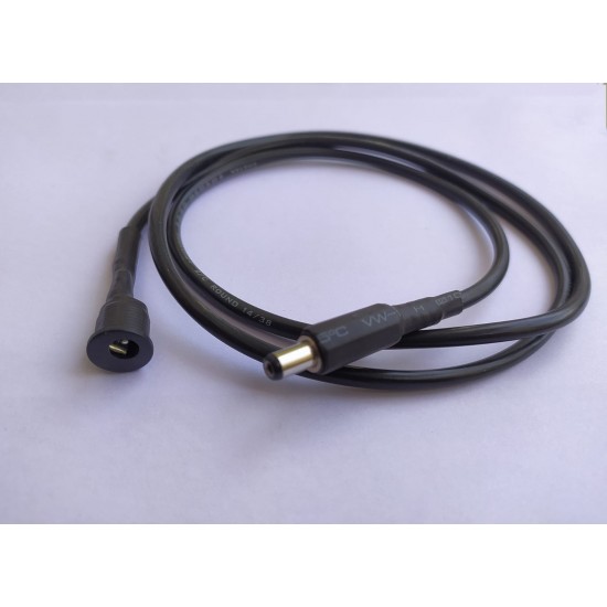 DC Jack To DC Socket Extension Cable- 1mt