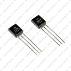 2N3906 PNP Transistors in TO-92 Plastic Package – Electronic Components for Amplification and Switching Circuits  Pack of 5Pcs