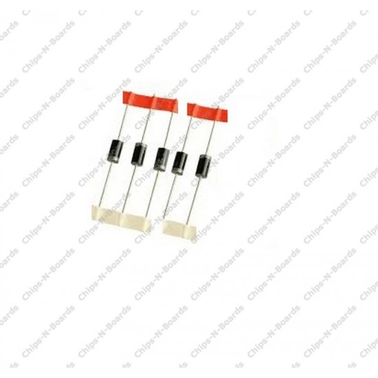 BY399 Fast Recovery Diodes - High-Speed Rectification Components for Electronics Pack of 5Pcs 