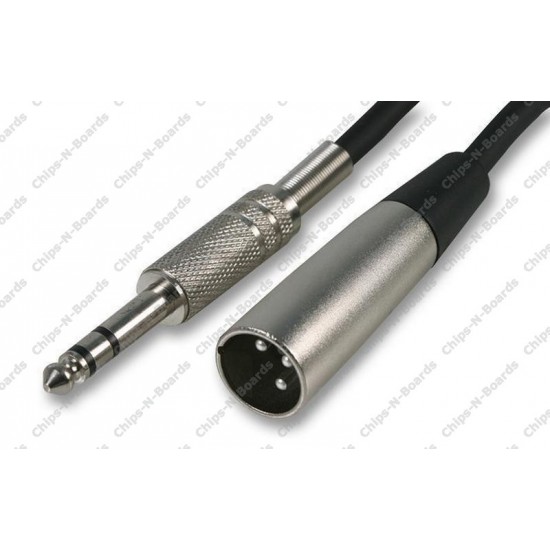 XLR3 TO Mono Jack cable for MIC - 3m