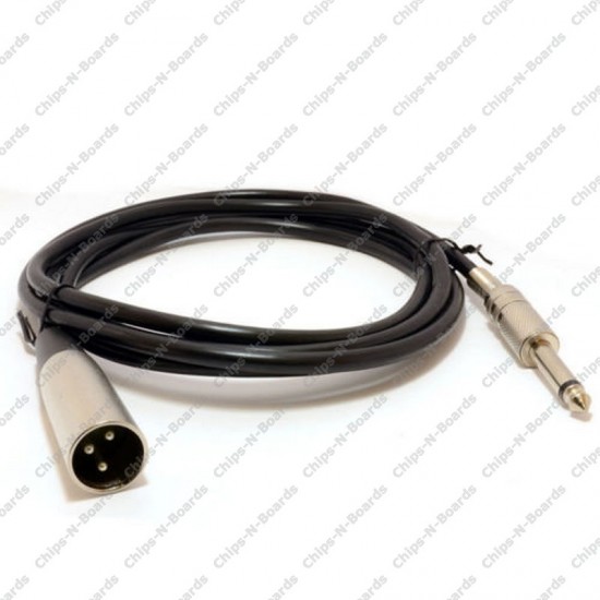 XLR3 TO Mono Jack cable for MIC - 3m