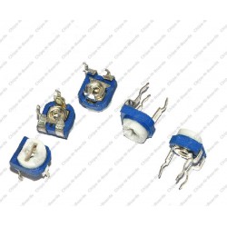Mixed Cermet Preset - Variable Resistance -Pack of 35pcs - 5Pcs Each of - 200 Ohm  5K Ohm  10K Ohm  100 Ohm  1K Ohm  500 Ohm  1M Ohm