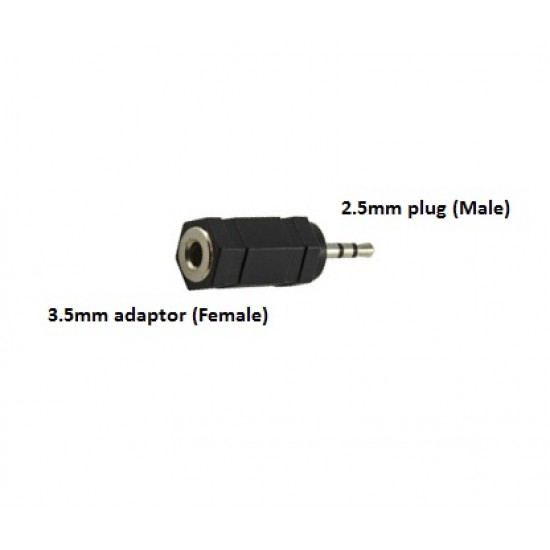 2.5mm Stereo Plug TO 3.5mm Stereo Jack Adapter