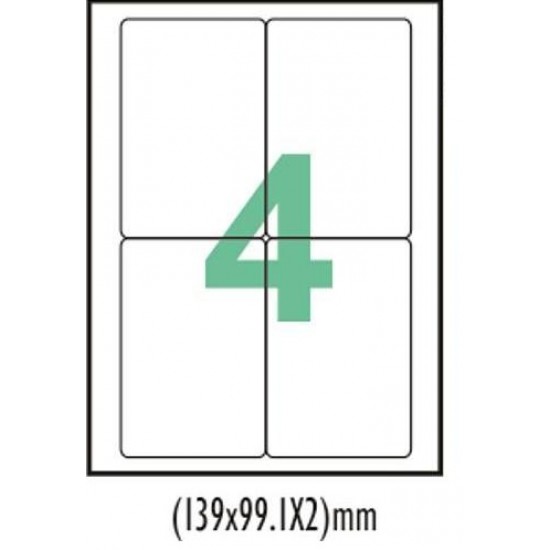A4 label Sticker Paper ST4A4100,4 Label - 25pcs pack