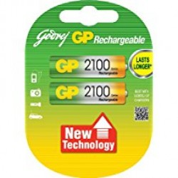 Godrej GP AA 2100mAh NiMh Rechargeable Battery Cell Pack of 2