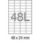 NOVAjet Multipurpose Label(MPL) 48L - 100 Sheets/Pack
