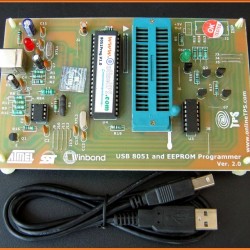 AT89C51,52,S51,S52 8051 and EEPROM Programmer (Upto Windows7)