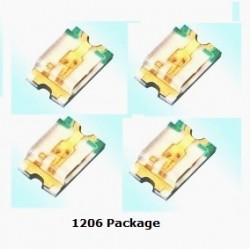 SMD LED Clear 1206 Package Pack of 10pcs