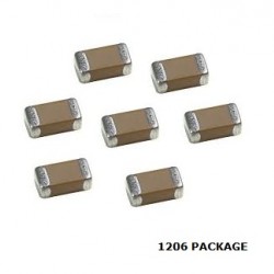 SMD Ceramic Capacitors - 1206 Package, High-Quality Components for Electronics Pack of 10PCS