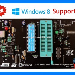 AT89C51,52,S51,S52 8051 and EEPROM Programmer (for Windows8-10)